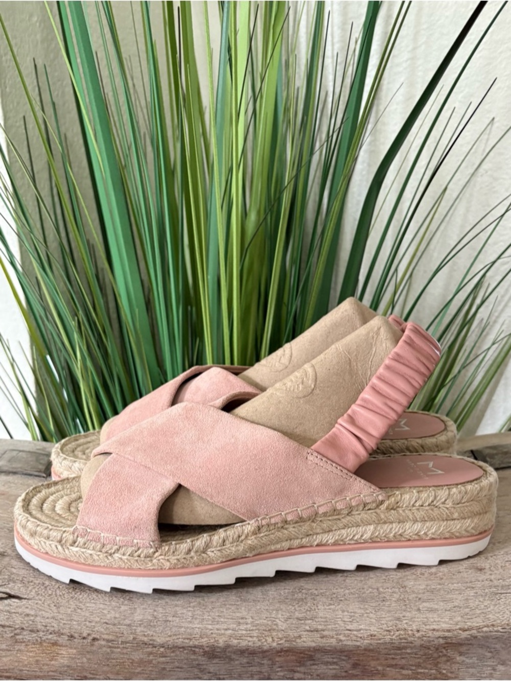 Marc Fisher Pella Suede Espadrille Sandals